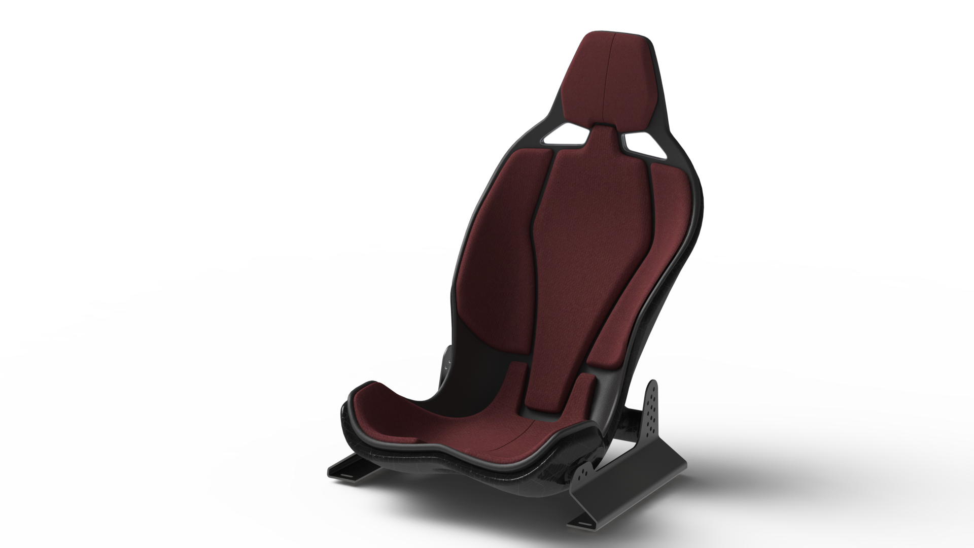 带导轨的高性能汽车座椅